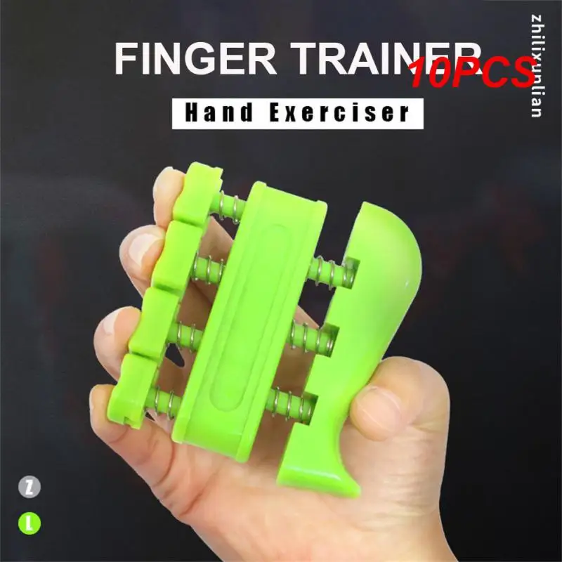 

10PCS Fitness Hand Grip Strengthener Workout Forearm Hand Gripper Therapy Finger Muscle Exercise Ring Stress Rehabilitation Gym