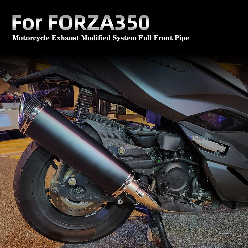 

For Honda FORZA350 FORZA 350 Full System Motorcycle Exhaust Modified Escape Moto Bike Silencer DB Killer Muffler Front Link Pipe