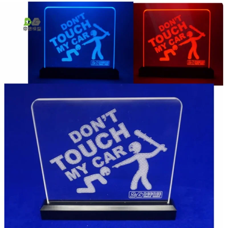 Model ciągnika DG do modeli Tamiya, wspinaczka, skala 1/14 1/12, akrylowy znak ostrzegawczy, odpowiedni dla wybranych grup, DIY