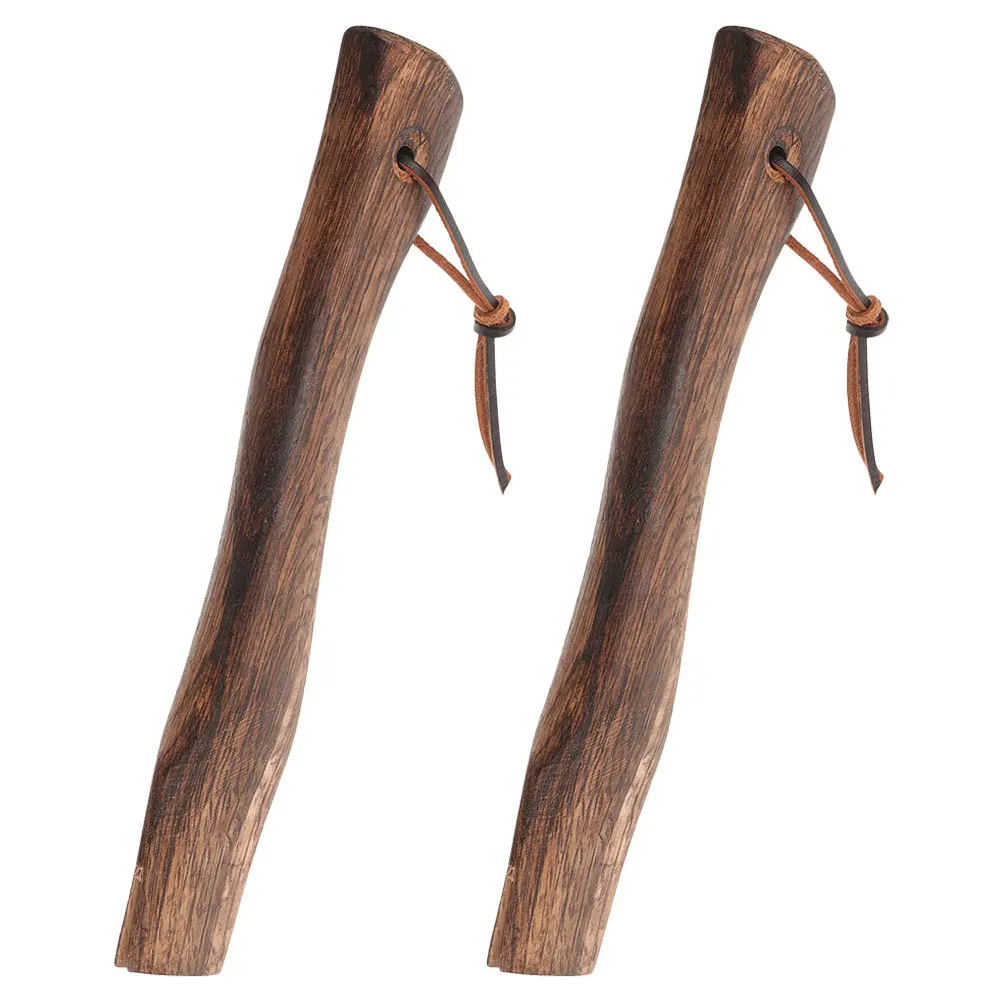 

2Pcs Axe Handle Replacement Sturdy Wood Grip Anti- Comfortable for Various Outdoor Uses Hatchet Handle