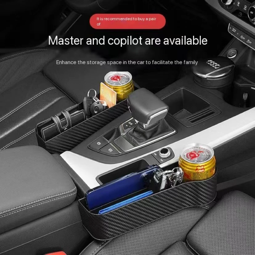 Caja de almacenamiento para huecos de asiento de coche, organizador de asiento, soporte de relleno con hendidura para billetera, teléfono, bolsillo