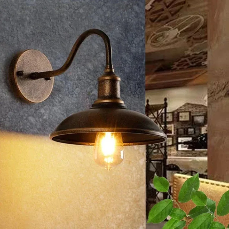 DARHYN Vintage LED Wall Lamp Industrial Style Antique Iron Art Outdoor Wall Lamp E27 For Restaurant Entrance Hall Corridors