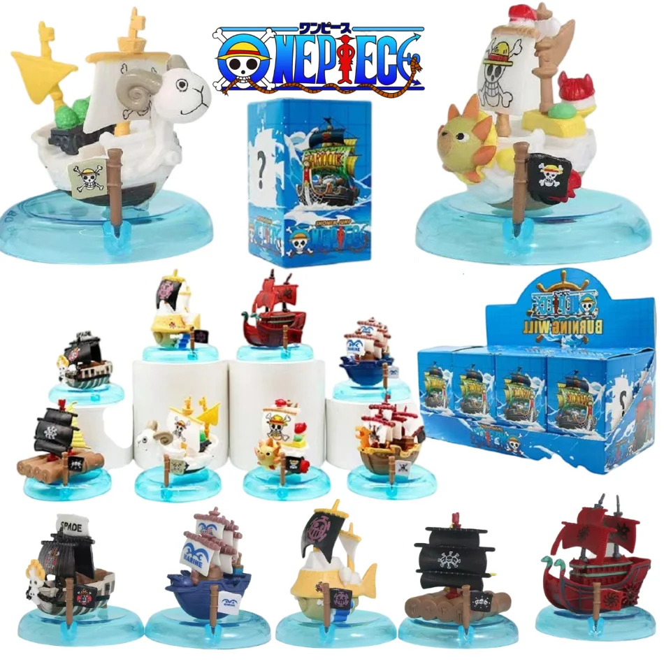 

One Piece Anime Pirate Ship Blind Box Series Thousand Sunny Creative Personalized Statue Model Ornament Surprise Gift Box 2025
