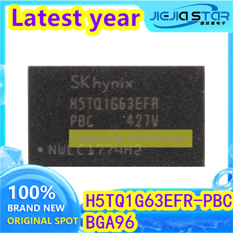 (4/20 قطعة) H5TQ1G63EFR-PBC H5TQ1G63EFR BGA 64M*16-bit DDR3 عازلة الجسيمات 100% جديد تمامًا، جودة جيدة، إلكترونيات أصلية