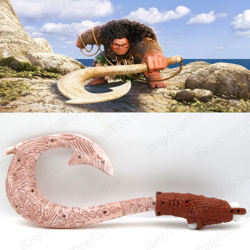 

Disney Moana 2 Fish Hook Knife Anime Cartoon Ocean Adventure Cosplay Maui Weapon Classic Toys Children Christmas Birthday Gifts