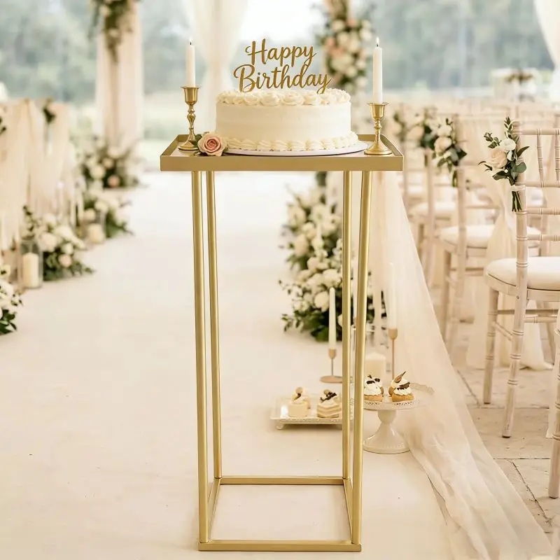 

Metal Flower Garland Display Stands Dessert Candy Bar Holders 4Pcs Wedding Birthday Table Centerpieces Party Event Decor Props