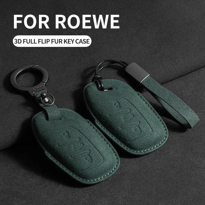 

Car Key Case For MG 4 2023 Mg4 Ev MG HS GT ZS EV ZX MG5 MG6 For Roewe RX3 RX5 RX8 ERX5 I6 I5 Suede Car Keychain