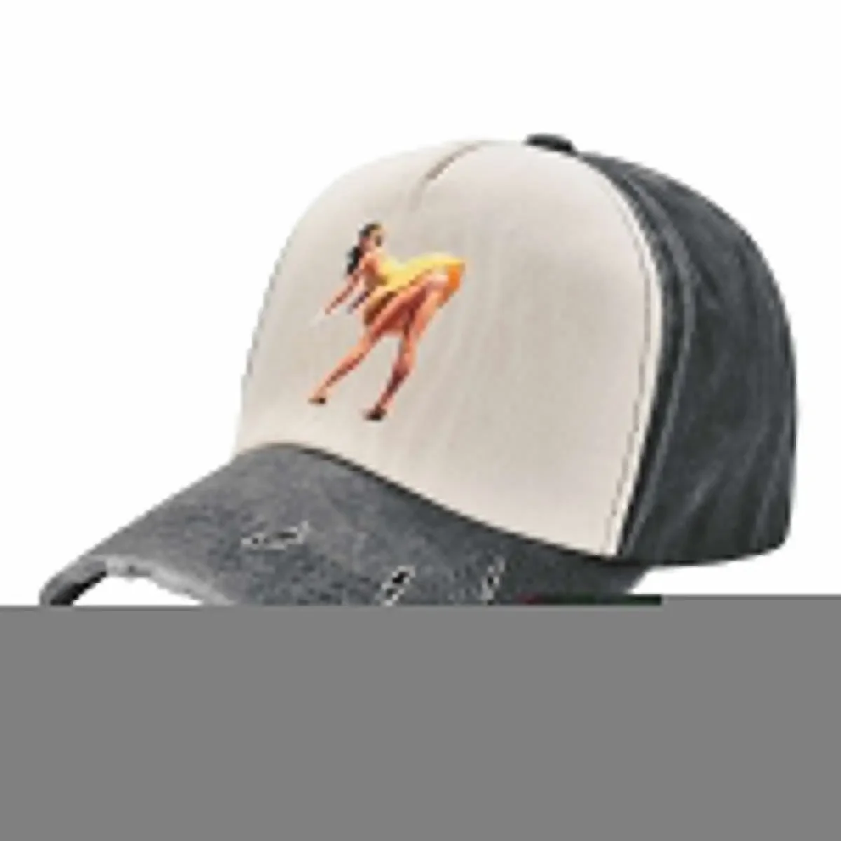 Sexy Pin Up Girl Retro Vintage Baseball Cap Beach Golf Hat Hat Man For The Sun Rugby Designer Man Women's