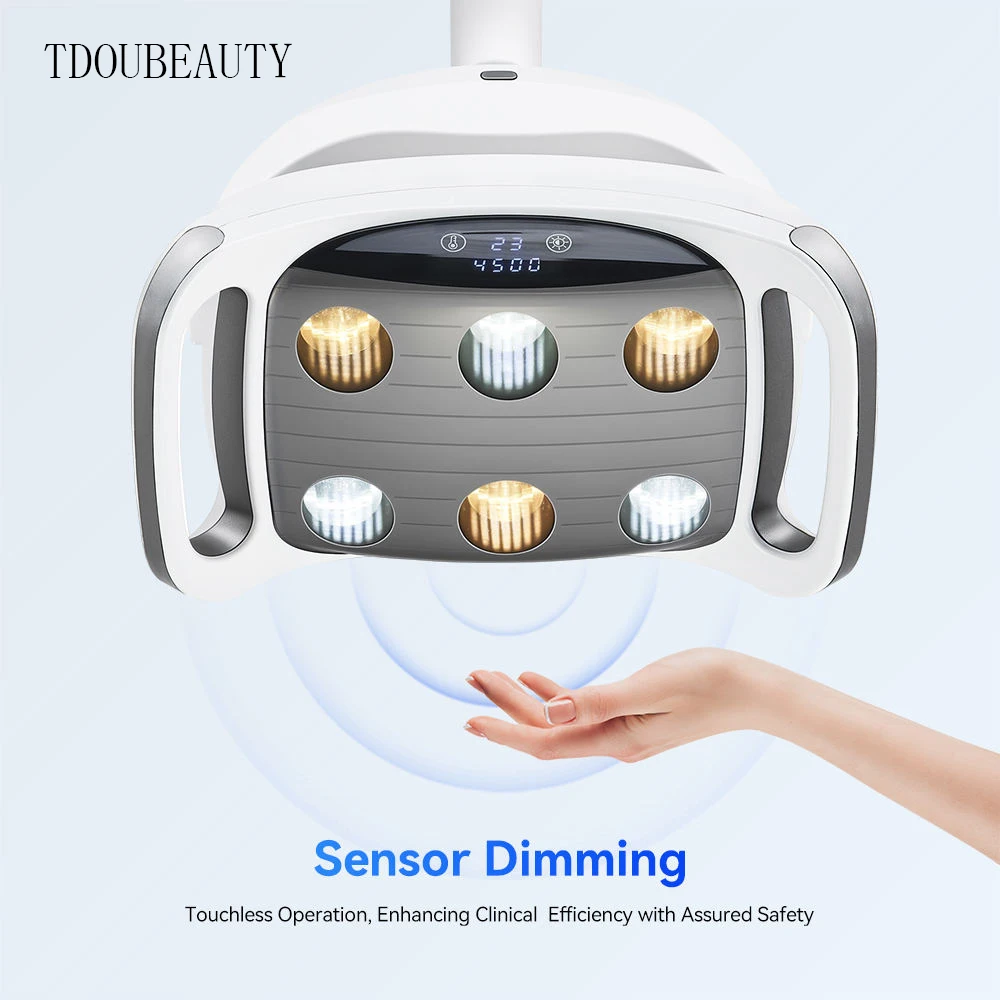 TDOUBEAUTY LED Dental Operating Light, Shadowless Dental Chair Lamp, Adjustable Oral Surgical Light for Dental Unit
