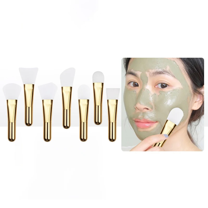 1 Stuks Siliconen Gezichtsmasker Borstel Zacht Haar Gezichtsmasker Borstel Borstel Applicator Voor Gezichtsmasker Schoonheidssalon Borstels Make-Up Tools