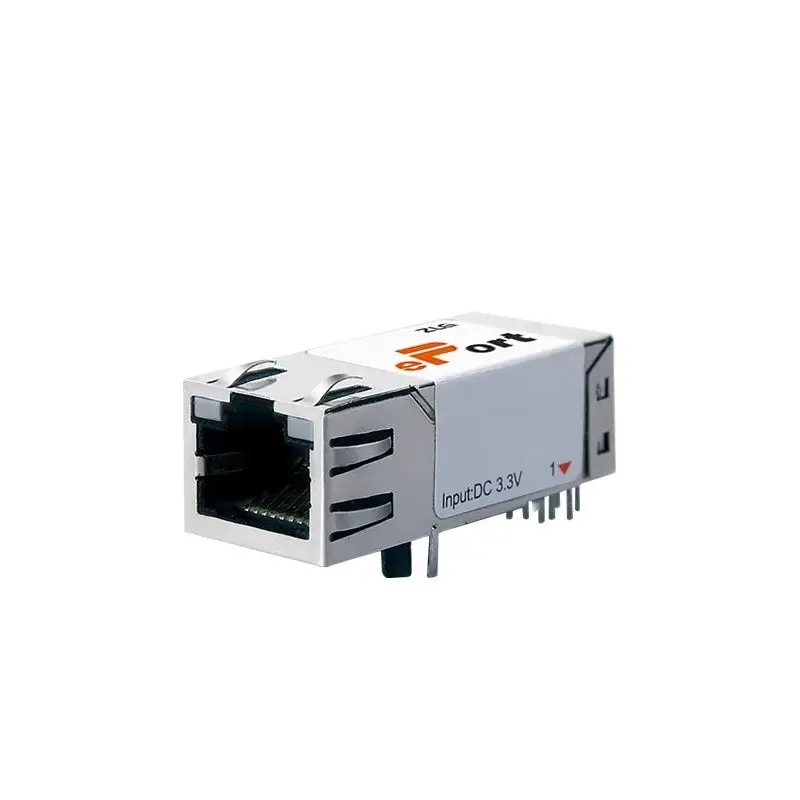 ZLG Ethernet RJ45 presa con Chip PHY integrato e trasformatore di rete grado industriale 10M/100M/1000M Gigabit Adaptive