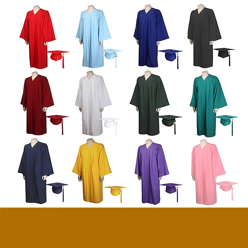 2024Woven Academic Uniforms American Adult Graduation Uniforms University Degree Uniforms Graduation Gowns Academic Uniforms