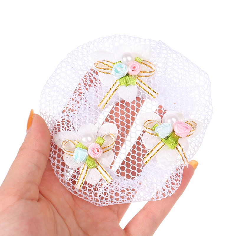 Fashion Girls Kids Child Ballet Dance Skating Hair Net Bun Cover Headwear Hair Styling Accessory