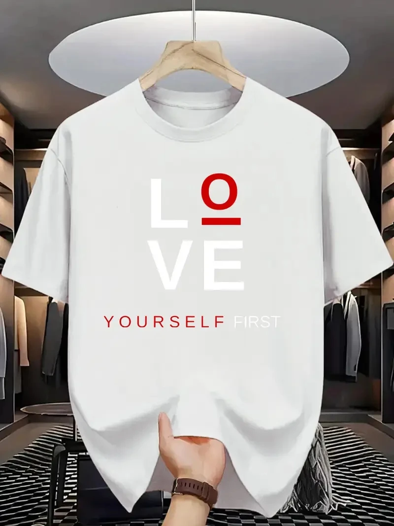 تي شيرت رجالي صيفي رياضي سريع الجفاف لعام 2025 بأكمام قصيرة، مقاس فضفاض غير رسمي، قميص بأكمام قصيرة يسمح بالتهوية سريع الجفاف