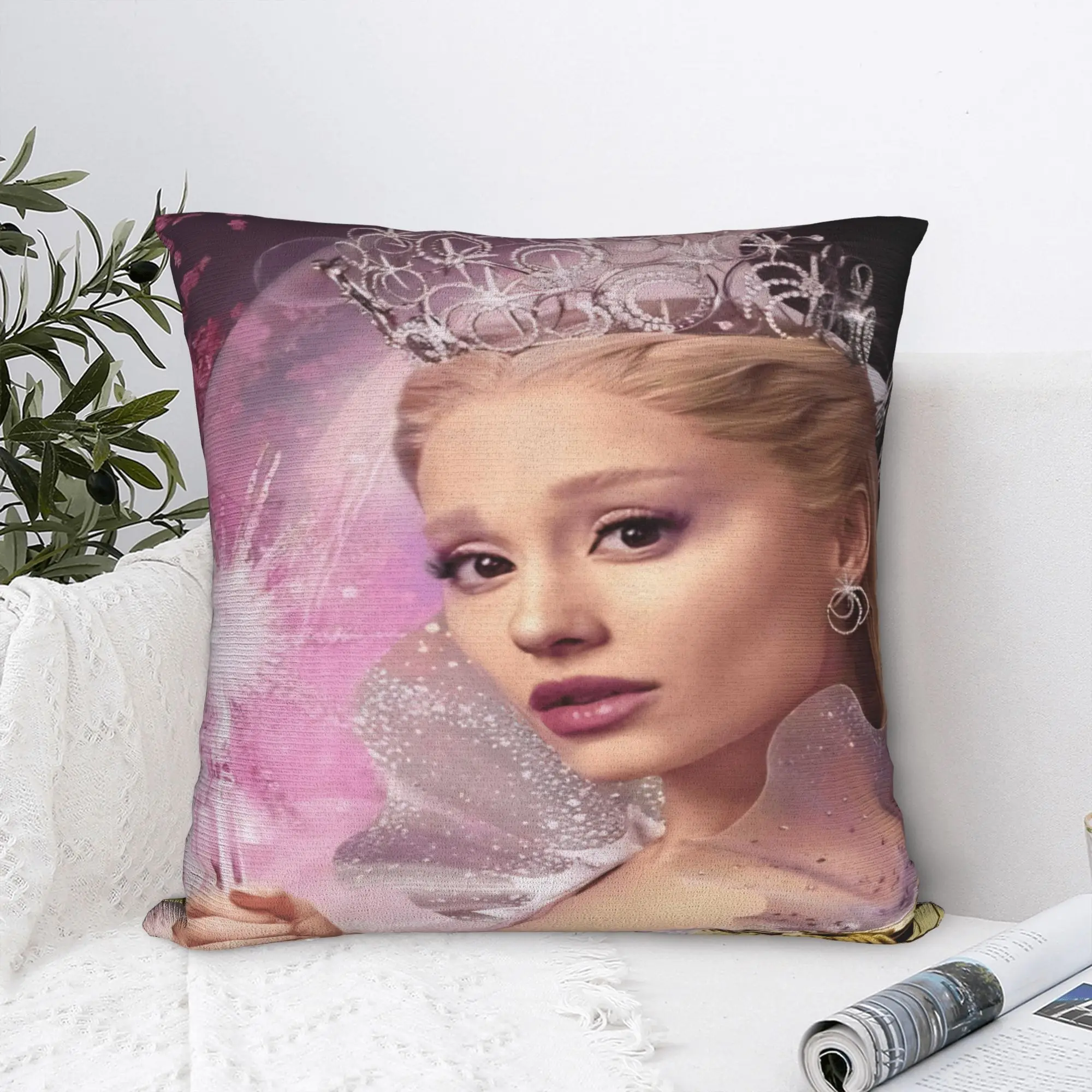 W-Wicked 2 Musical Movie Glinda Elphaba Pillowcases  Morden Pillow Case For Living Room Sofa Comfy Pillow Cover