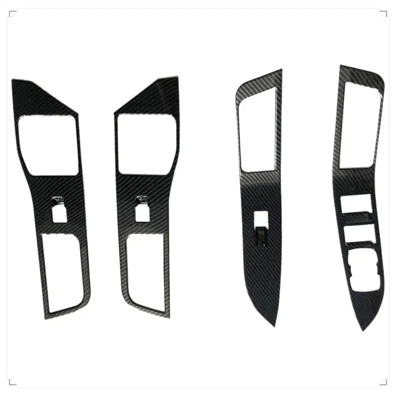 

Car Door Window Lift Panel Cover Trim For Ford Explorer 2020 2021 2022 2023 Interior Component Carbon Fiber