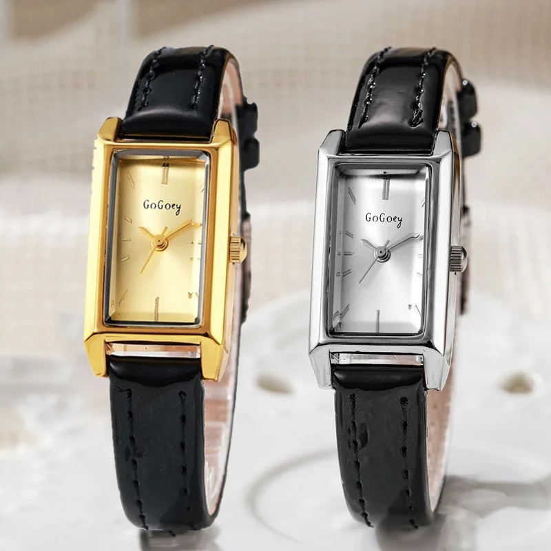Fashion Leather Belt Women Watch Retro Female Ladies Watch Rectangular Dial Quartz Wristwatches Luxury Gifts Relojes Para Mujer