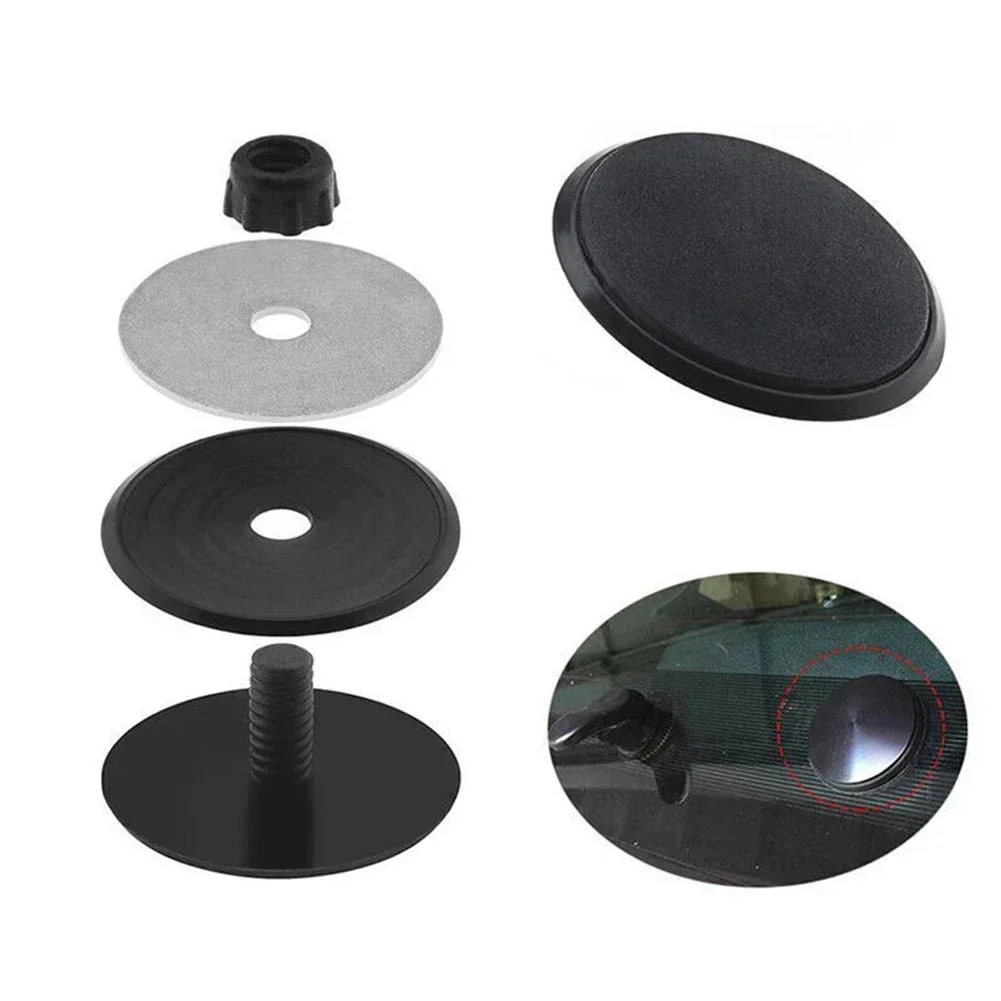 Universal Black Car Rear Windscreen Wiper Antenna Hole Cover Plug Waterproof 46mm Easy Installation Car Accessories