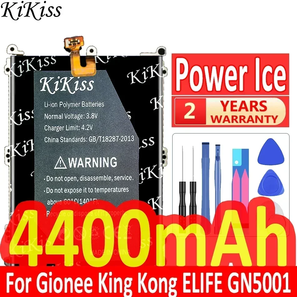 Kikiss-Gionee King Kong Elife用バッテリー,ハイスクリーンパワーアイス,パワーアイス,4400mah,BL-N4000 bln4000,gn5001,gn5001s,v187