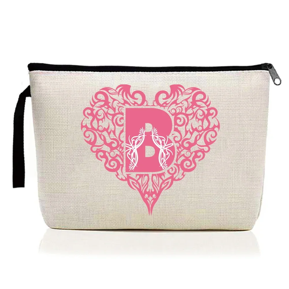 Cosmetic Bag Women's Makeup Bags Toiletries Organizer Waterproof Female Storage Bags Love Letter Printing Series 2026 New 6