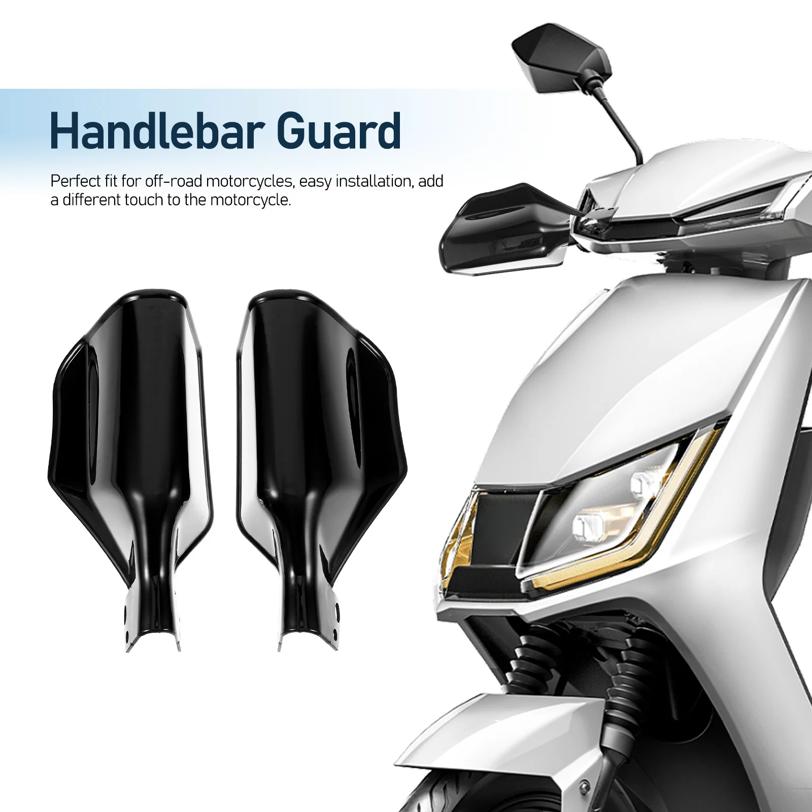 

Universal Motorcycle Windshield Hand Bike Covers Abs Plastic Protector Handguards