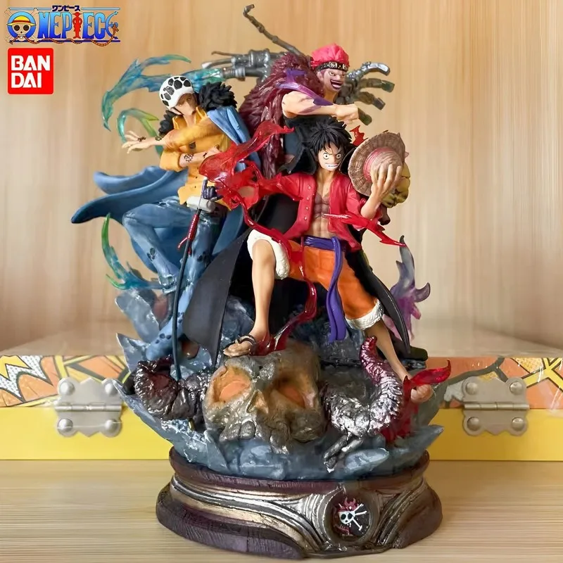 

33cm One Piece Anime Figures Luffy Law Action Figurine Gk Pvc Statue Dolls Model Collectible Room Decoration Ornament Toys