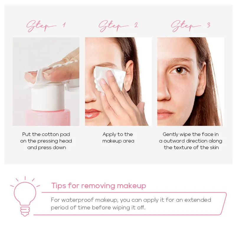 Laikou-sakura-メイクアップリムーバー,ウォータークリーナー,ディープクリーニング,敏感な顔,柔らかく刺激のない,オールインワン,100ml