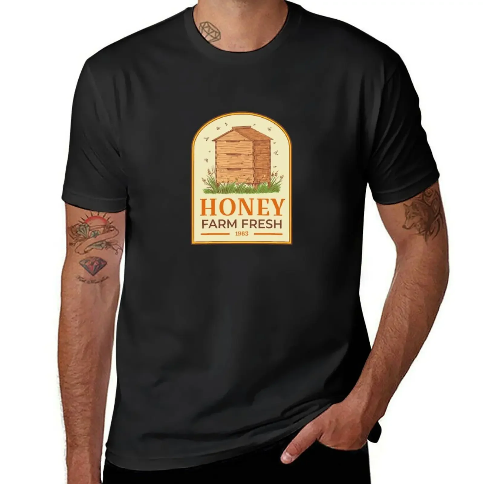 Honey Retro T-Shirt Blouse shirts graphic tees Men's t-shirt