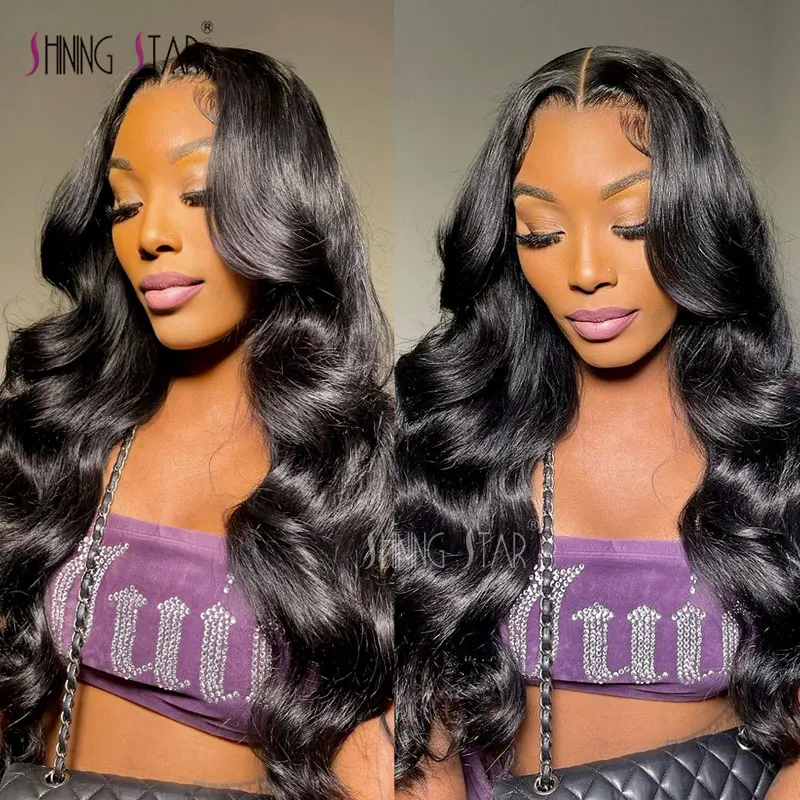 13X4 13X6 Body Wave Hd Lace Front Human Hair Wigs Brazilian Glueless 34Inch Curly Wave Straight Lace Frontal Wig For Black Women