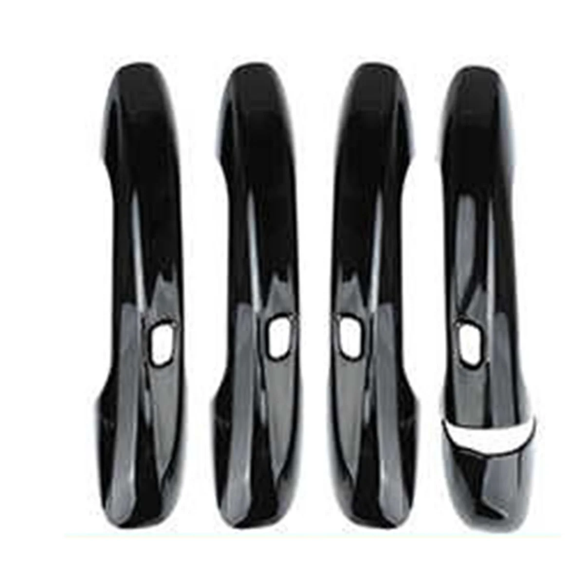 4Pcs Outer Door Handle Cover Trim Stickers for Mercedes Benz C E GLC GLB A B GLE GLS CLA GLA 15-24 4Doors with Holes A