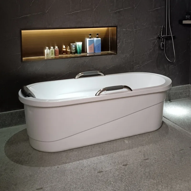 Acrylic bathtub spa bath integrated freestanding adult removable bathtub