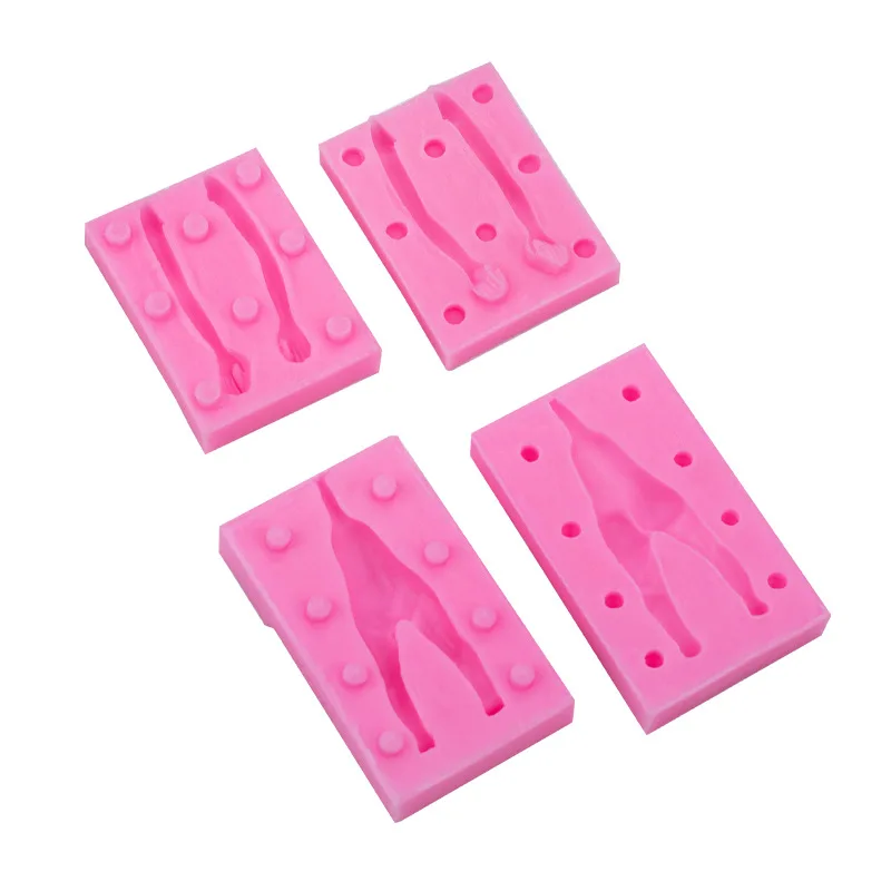 Ultra-light Clay Q Version Body Silicone Mold Soft Clay Doll Arm Hand Body Modeling Mould C28