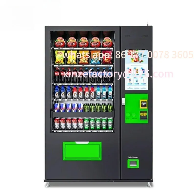 

Customizable 24-hour self-service vending machines Best Seller Automat Food Cold Beverage Vending Machines with Large Capacity