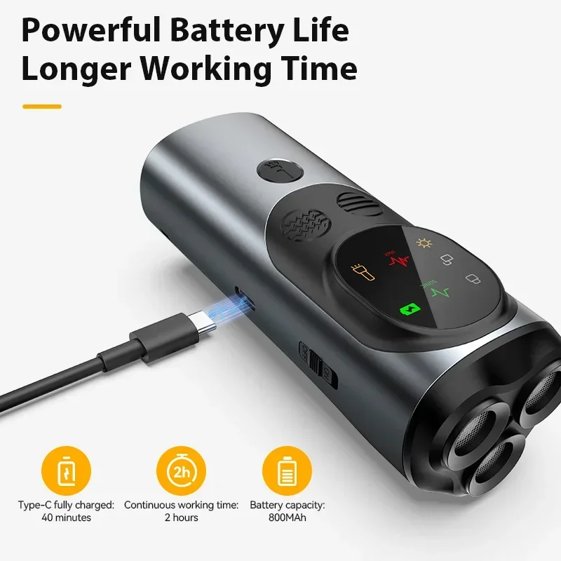 

Portable Smart Ultrasonic Dog Bark Control Devices Flashlight, 3-Heads Anti-Barking Dog Barking Deterrent Devices for Outdoors