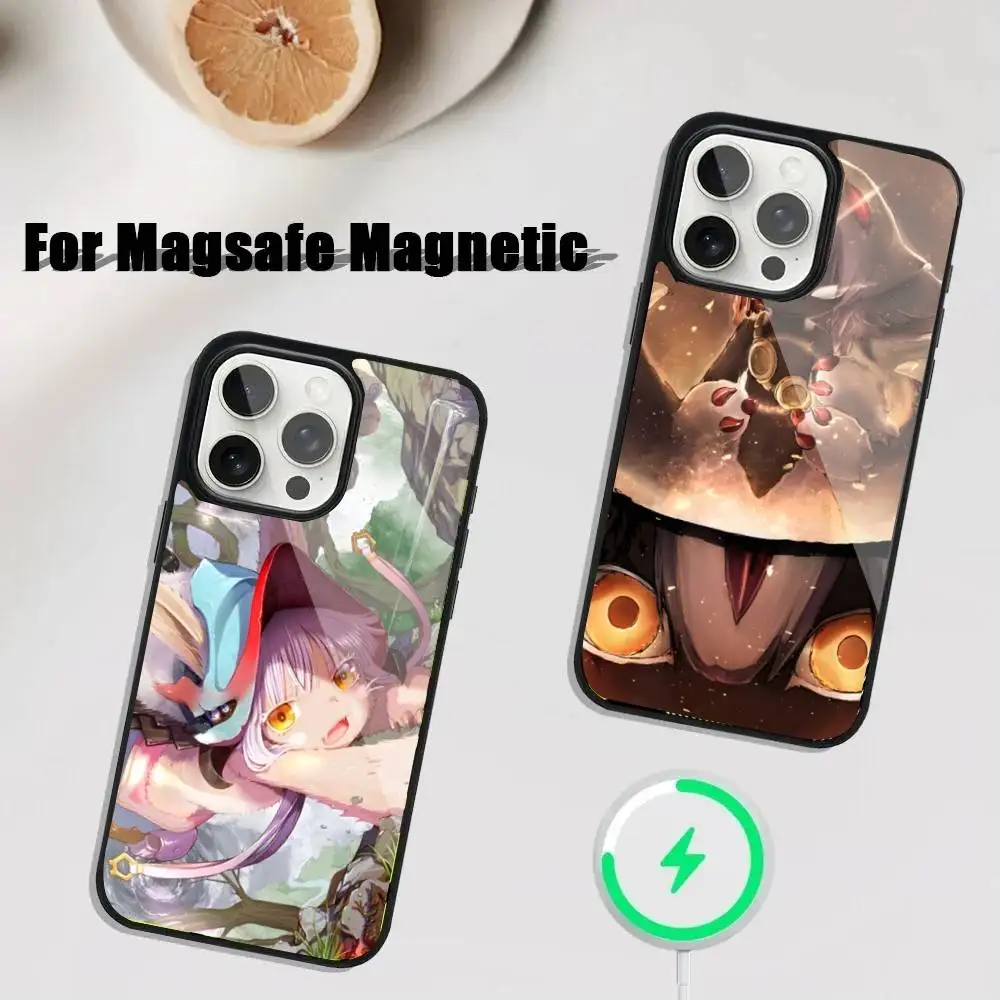 

M-Made In A-Abyss Faputa Phone Case For iPhone 17,16,15,14,13,12,11,Pro,Max,Plus,Mini,SE4,E Magnetic Magsafe Wireless Charging