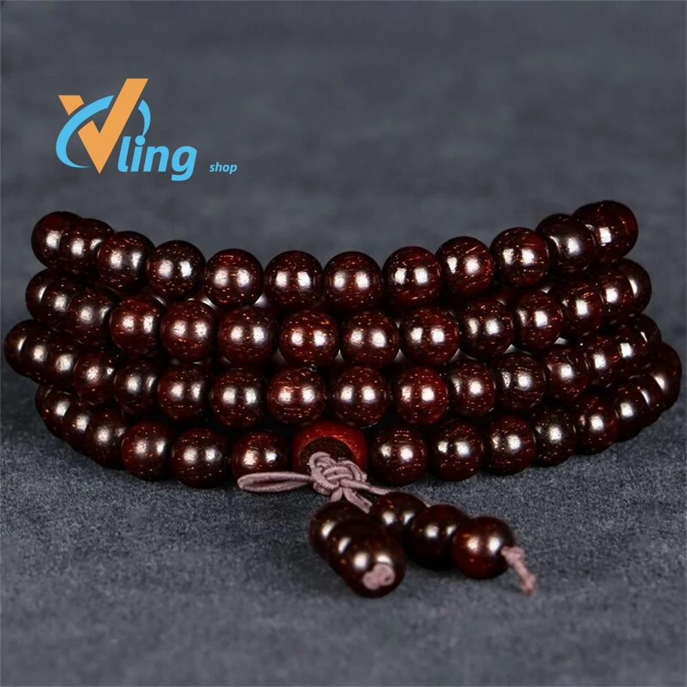 Natural Lobular Rosewood High Density 108 Beads Trending Products 2022 Nick Young Girls	Korean FashionGifts For Couples	 Bracele