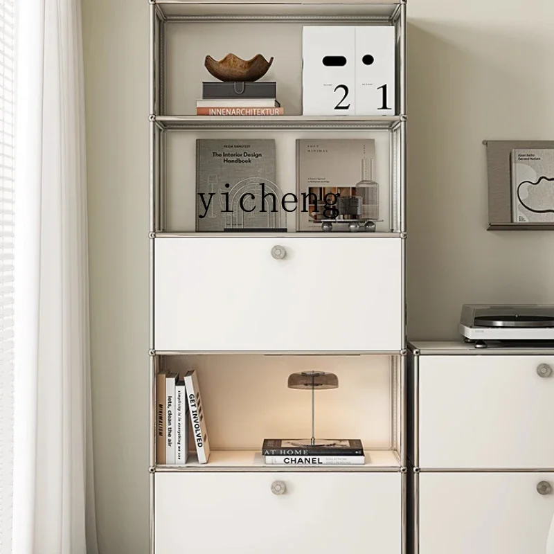 YFY  room module  cabinet medium  stainless steel storage simple storage bookcase