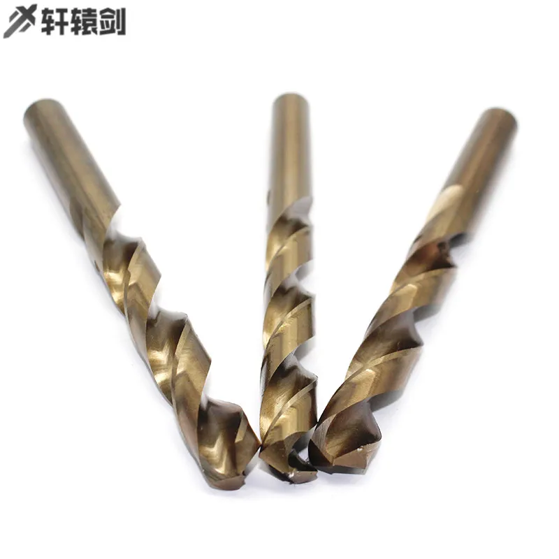 1PCS Twist Drill Bit15.1 15.2 15.3 15.4 15.5 15.6 15.7 15.8 15.9 16mm HSS-CO M35 Cobalt Steel Straight Shank For Stainless Steel