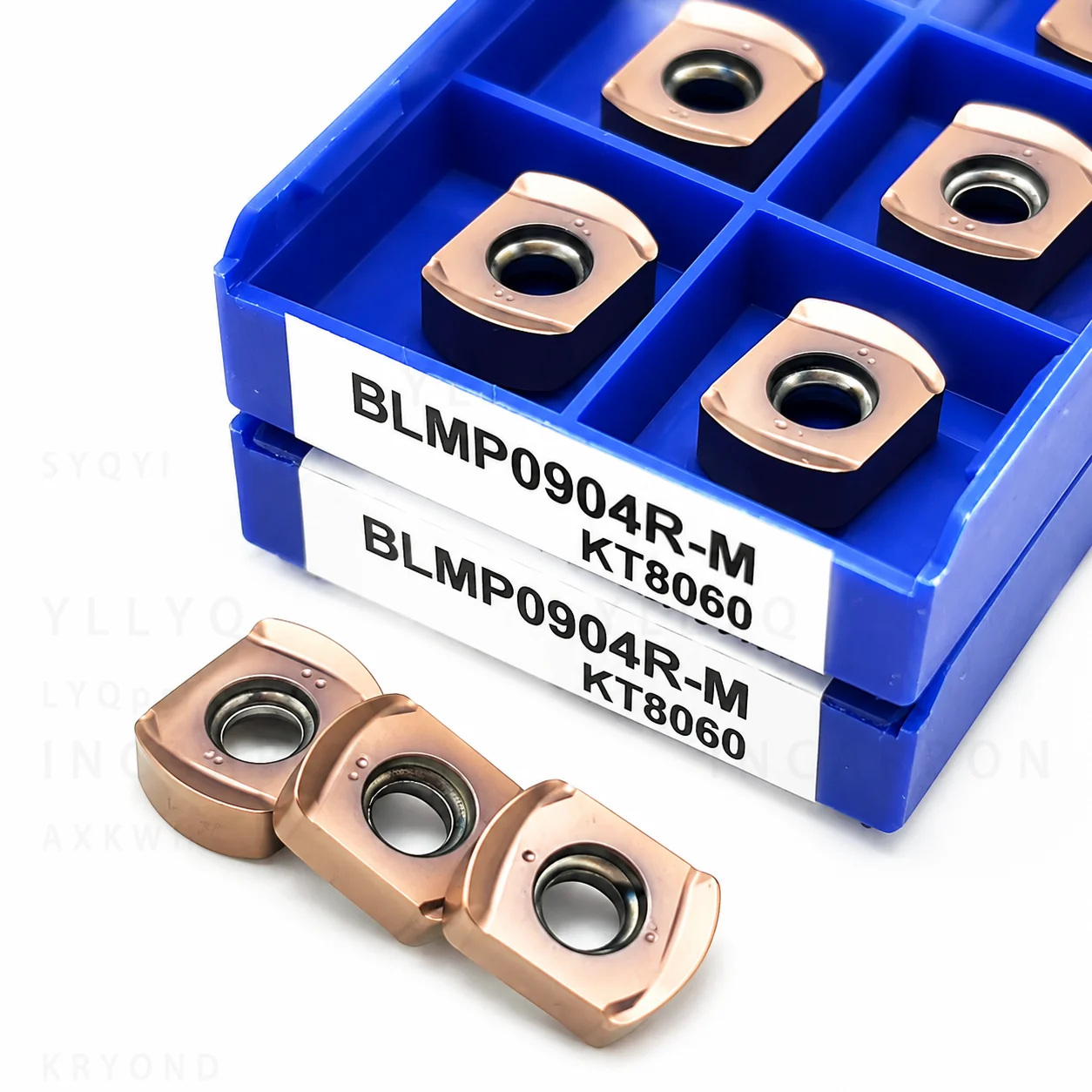 10PCS BLMP0603R BLMP0904R Carbide Inserts KT8060 Double Sided Fast Feed Milling Cutter CNC Lathe Machine Tool Cutting Parts