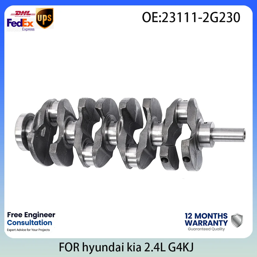 

Engine Crankshaft 23111-2G200 For Hyundai Kia 2.4L G4KJ Theta II Sonata Optima Sorento Santa Fe 2010-2021 Auto Replacement Parts