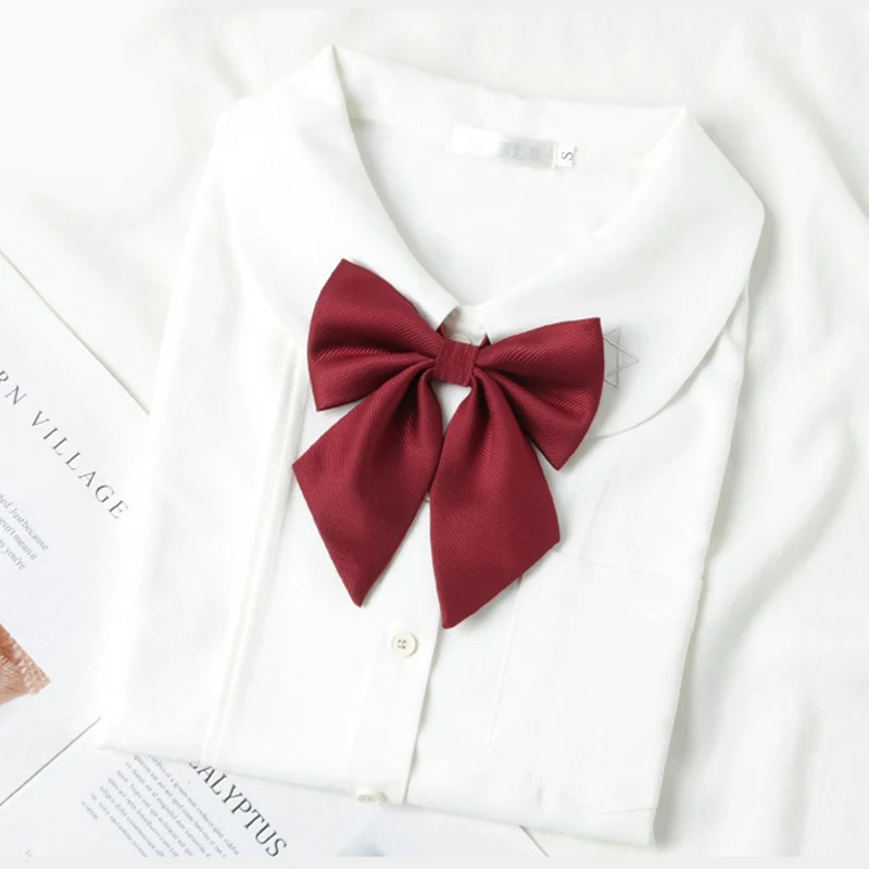 School Uniform Women Girls JK Bow Tie Rope New Necktie Handmade Japanese Clothing Shirt Butterfly Bowties