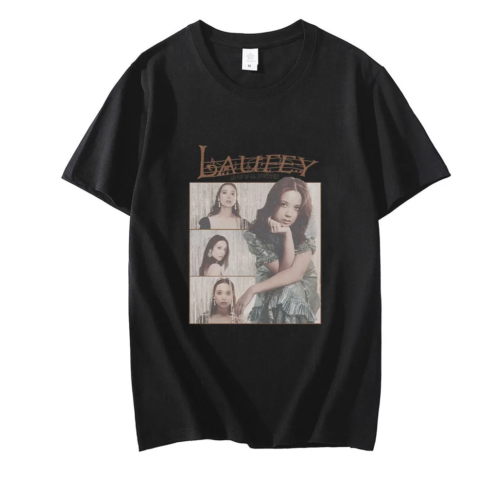 Laufey T-shirt Comfortable Short Sleeve Tee-shirt for Boys/girls Casual Tshirt  Hip Hop Футболки Round Neck Fashion Cotton Tees