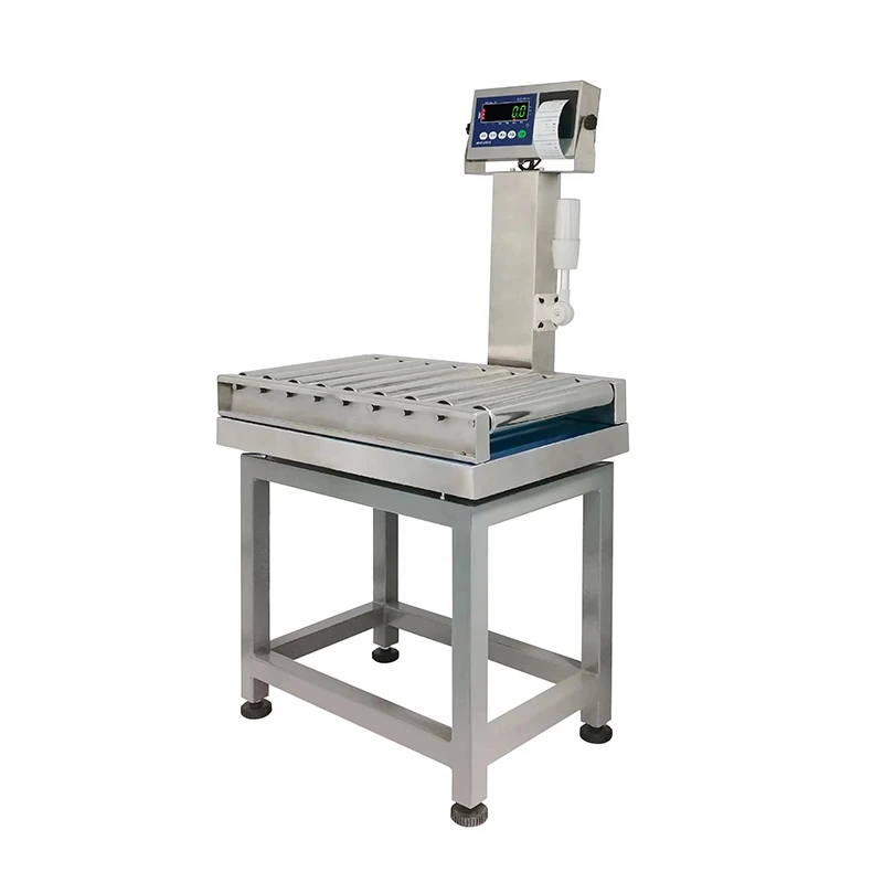 

SOHEA1SP 15-60kg 380*550mm Stainless Steel Scale Detection Alarm Printing Roller High Precision Checkweigher Conveyor