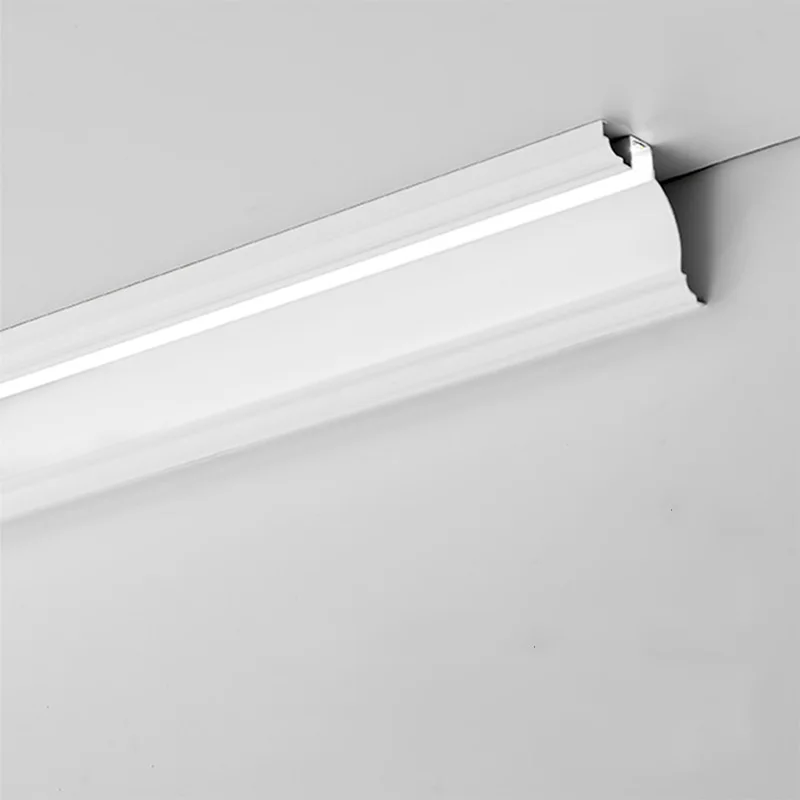 Ceiling Led Aluminum Profile Channel Top Corner Luminous Gypsum Line Lamp Indoor Home Wall Decor Atmosphere Bar Strip Light