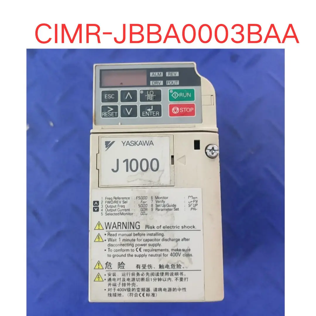 

used CIMR-JBBA0003BAA inverter 0.75KW/0.4KW 220V test ok Fast shipping