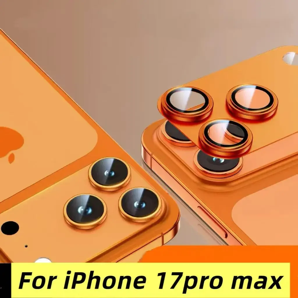 2-3 قطعة حماية عدسة الكاميرا آيفون 17 16 15 برو ماكس 14 زائد 13 12Mini 17 الهواء الزجاج المقسى حامي ملحق