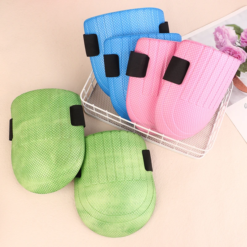 부드러운 폼 패딩 타일 진흙 작업자 무릎 보호 패드, 바닥 벽돌 인공물, 수분 농축 무릎 패드, 1 쌍