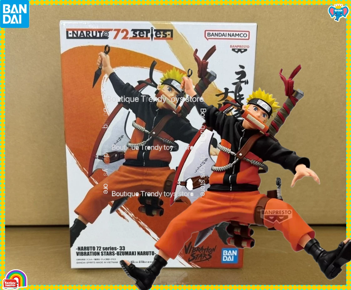 

Оригинальная фигурка Bandai BANPRESTO из аниме NARUTO VIBRATION STARS 72 серии, Узумаки Наруто, ПВХ, коллекционная модель, игрушка, подарок