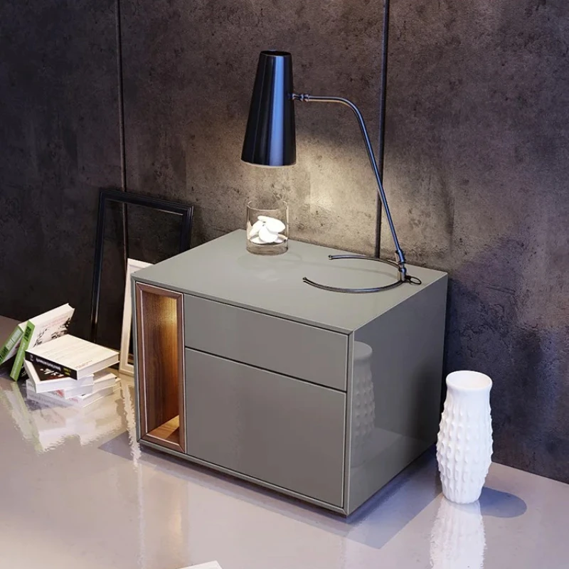 Bedside table Modern bedroom paint cabinet  creative bedside custom locker chest of drawers
