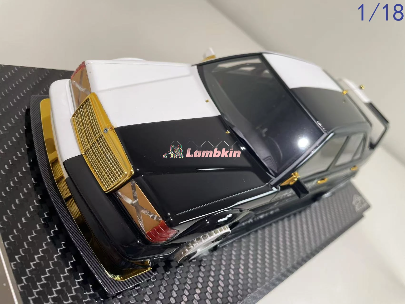 VIP Model 1/18 benz 190E asap black white limited99 resin unopenable sports Home Static Display Car Decoration Gifts Birthday